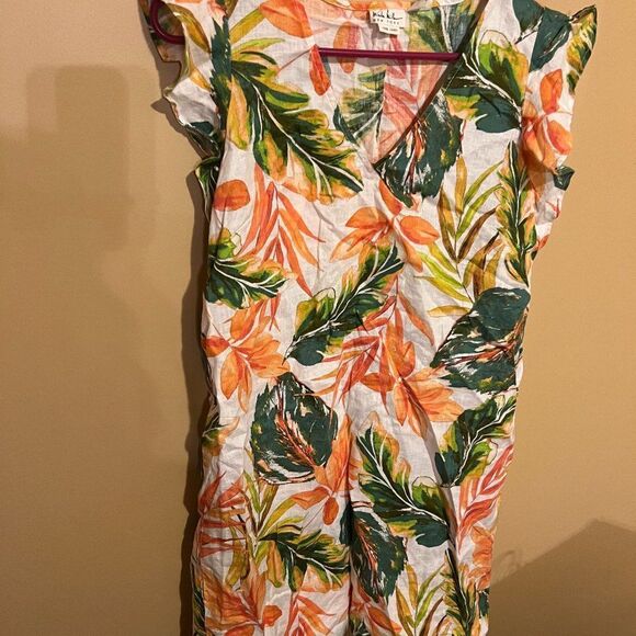 Nicole Miller small linen top - Picture 1 of 7